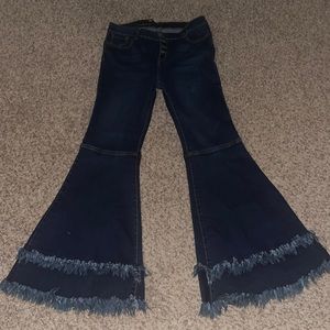 Lucky & Blessed bell-bottom jeans